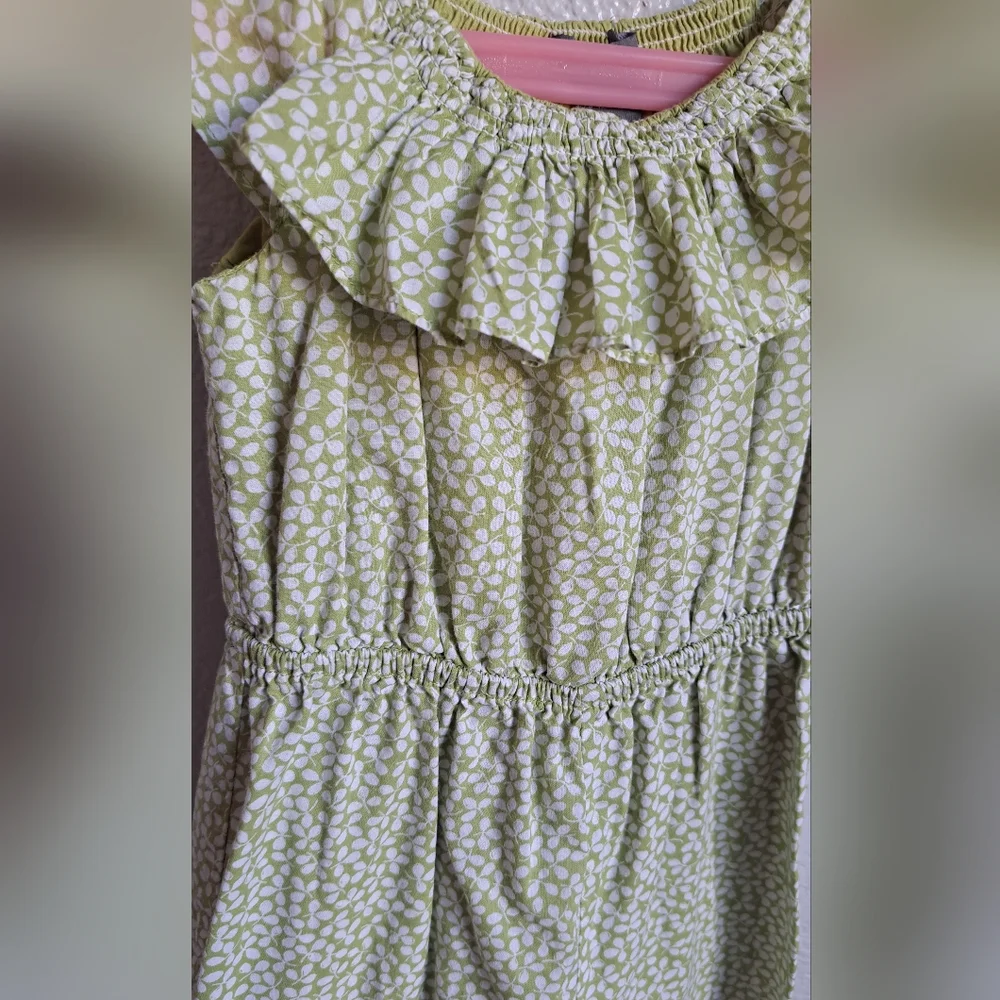 Baby Gap Girls Green Floral Jumpsuit Size 6 Months